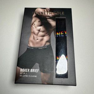 Kenneth Cole Boxer Briefs Set of 3 NEW in BOX 95% cotton 5% elastane PRIDE  Sz M